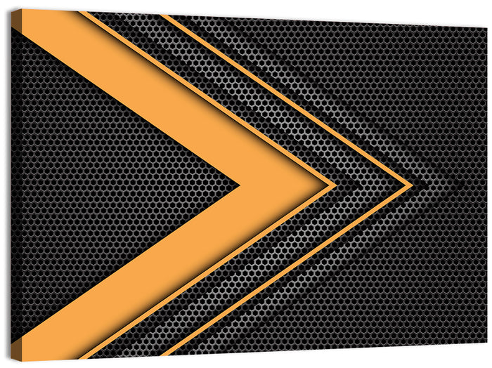 Layered Chevron Arrow Abstract Wall Art as a canvas print