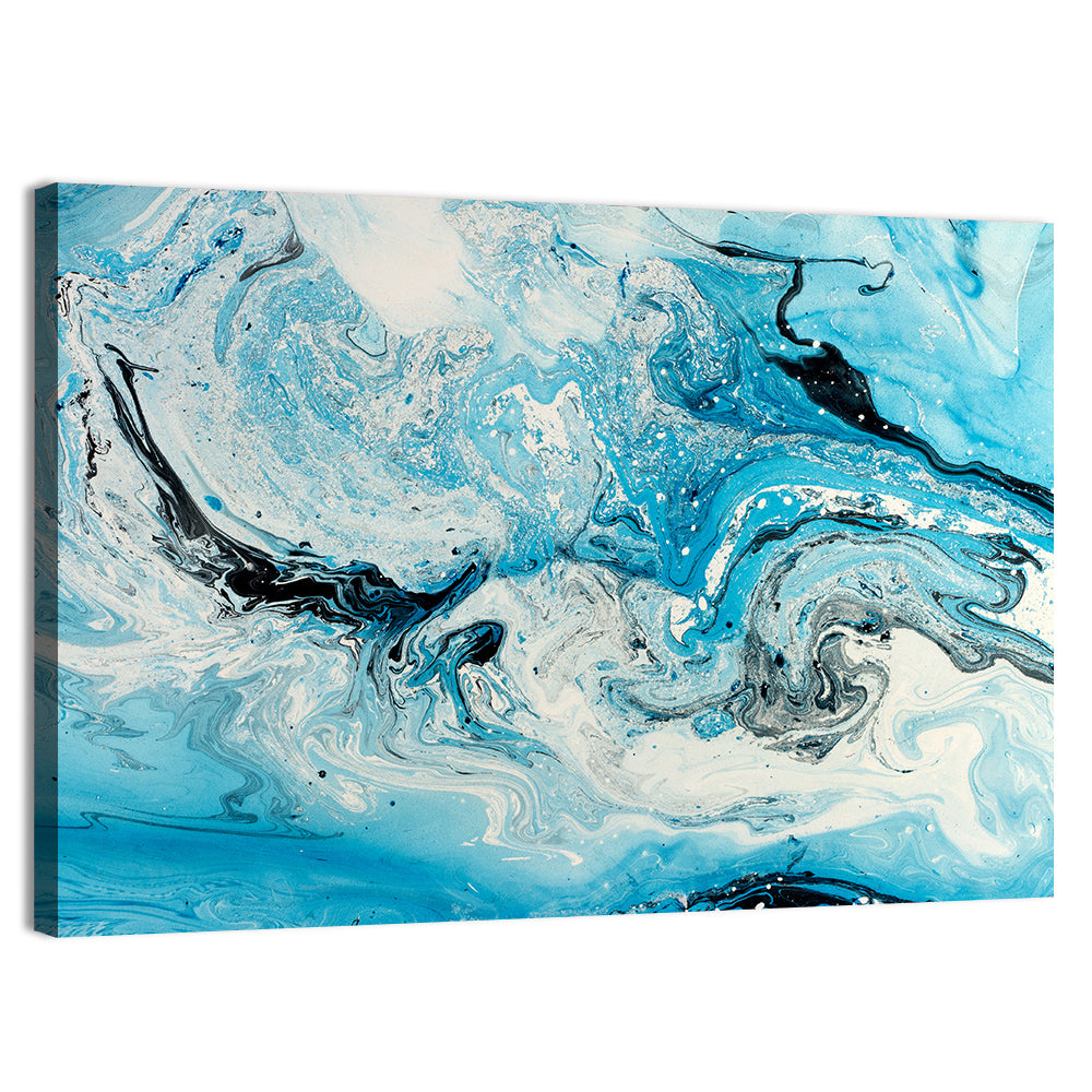 Marbled Ocean Swirl Wall Art, canvas print, landscape
