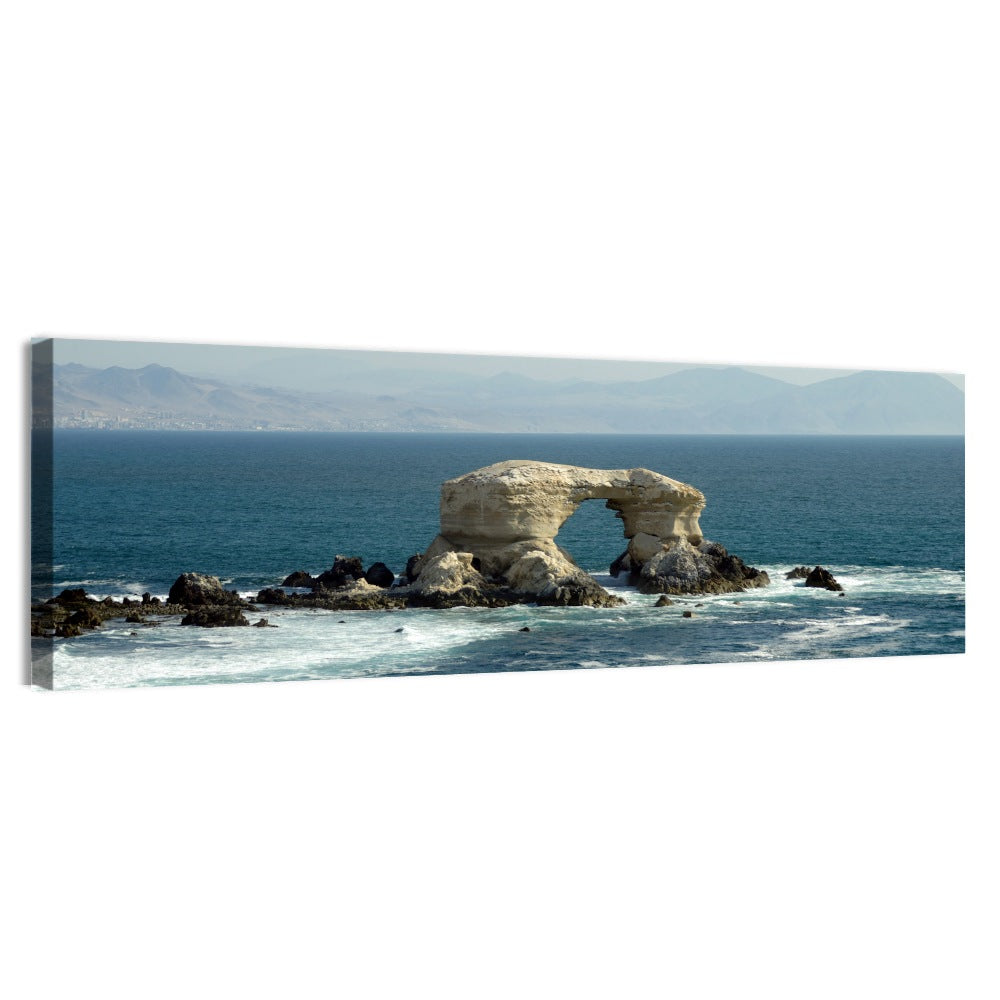 Stone Arch at Shell Beach Wall Art, canvas print, panoramic