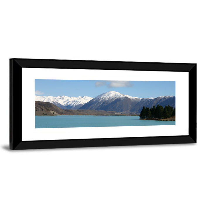 Turquoise Lake Pukaki Wall Art as a framed print