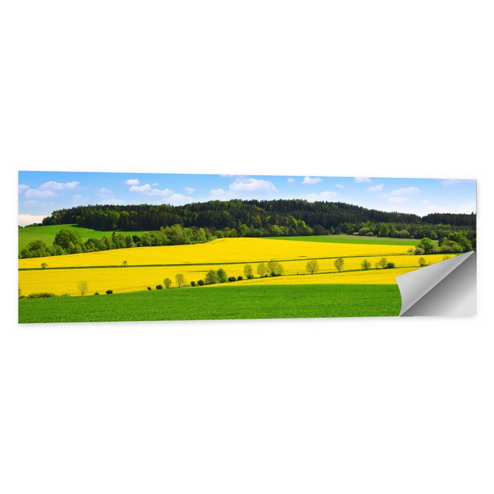 Spring Czech Countryside Landscape Wall Art as a poster print