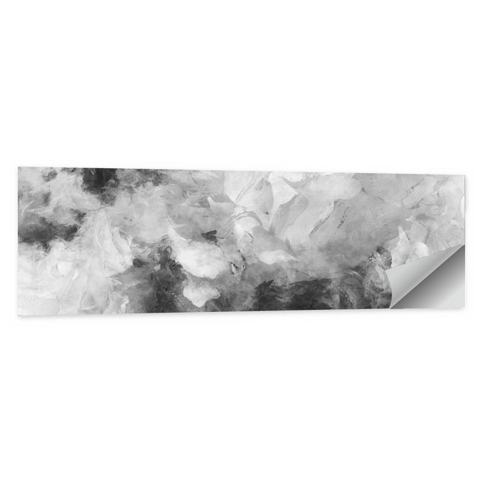 Monochrome Brushstroke Study Wall Art as a poster print