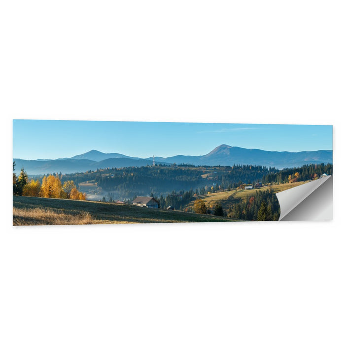 Yablunytsia Village Mountain View Wall Art as a poster print