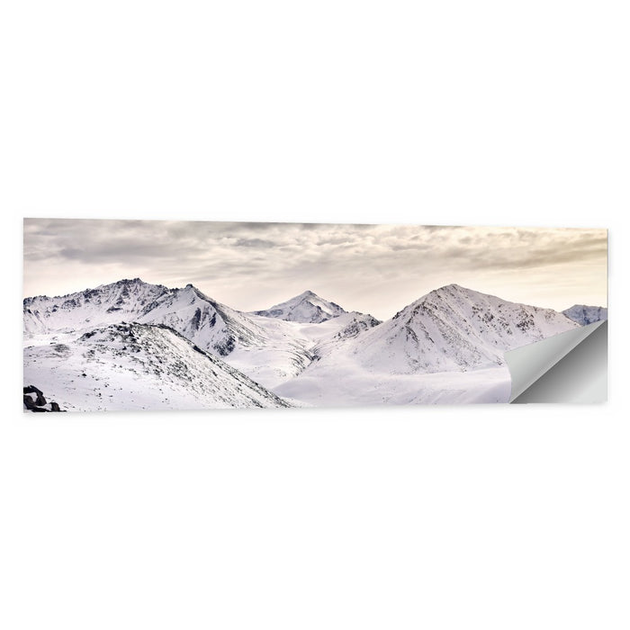 Zaili Alatay Snow Peaks Wall Art as a poster print