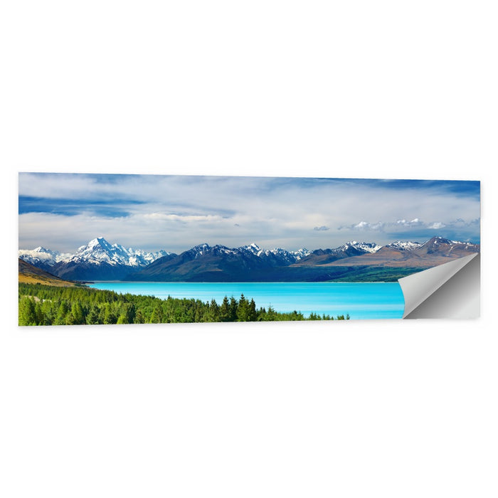 Mount Cook Over Lake Pukaki Wall Art as a poster print