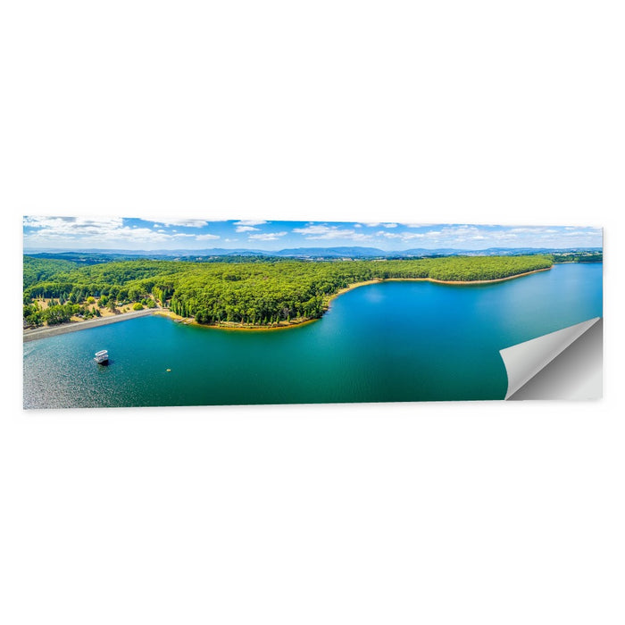 Silvan Reservoir Shoreline Wall Art as a poster print