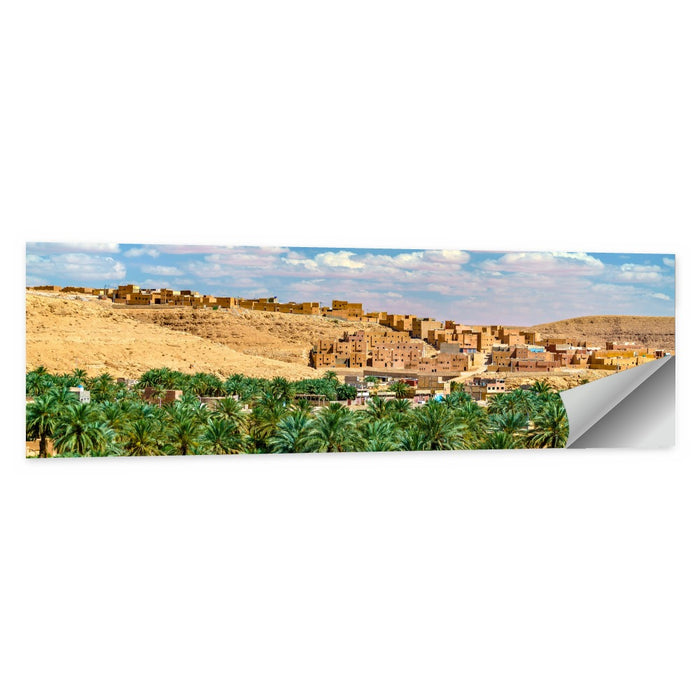Ksar Bounoura Oasis Town Vista Wall Art as a poster print