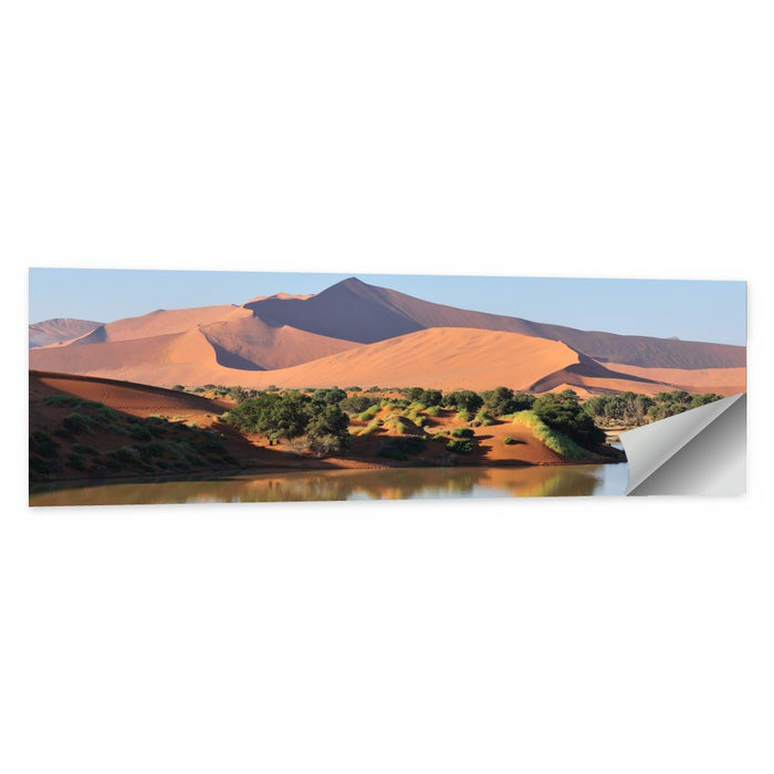 Flooded Sossusvlei Reflection Wall Art as a poster print