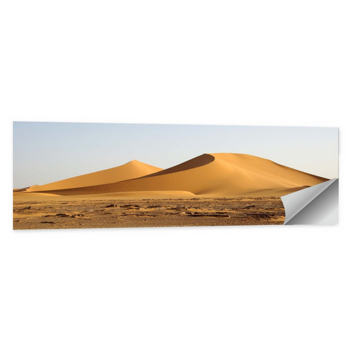 Golden Hour Desert Dunes Wall Art as a poster print