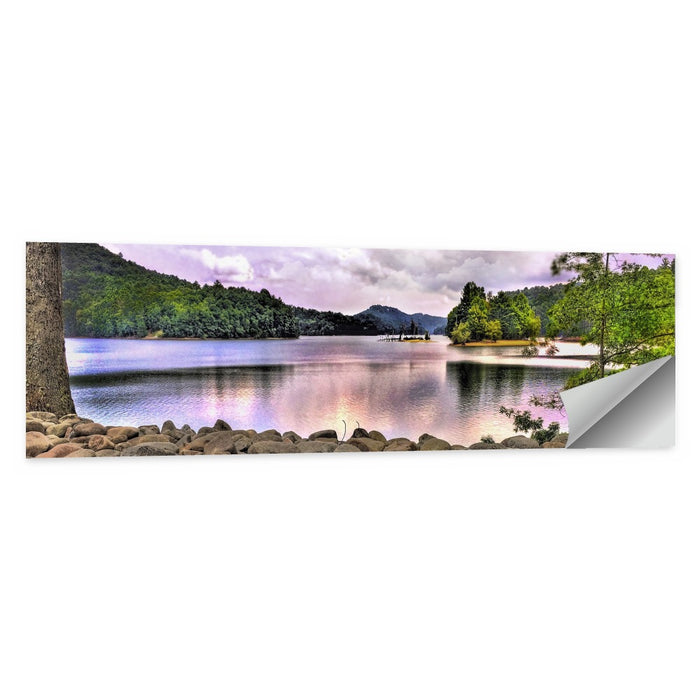 Glenville Lake Shoreline Wall Art as a poster print