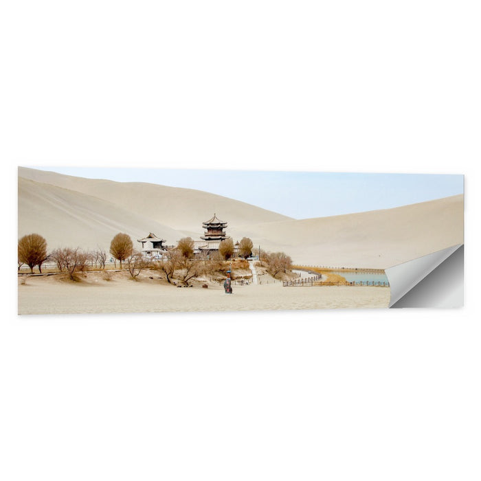 Crescent Lake Temple Dunes Wall Art as a poster print