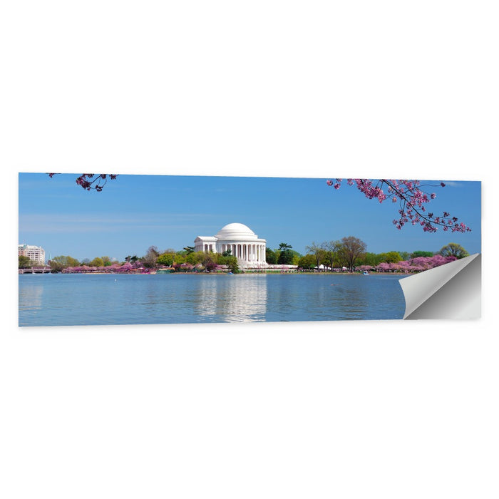 Thomas Jefferson Memorial with Cherry Blossoms Wall Art as a poster print