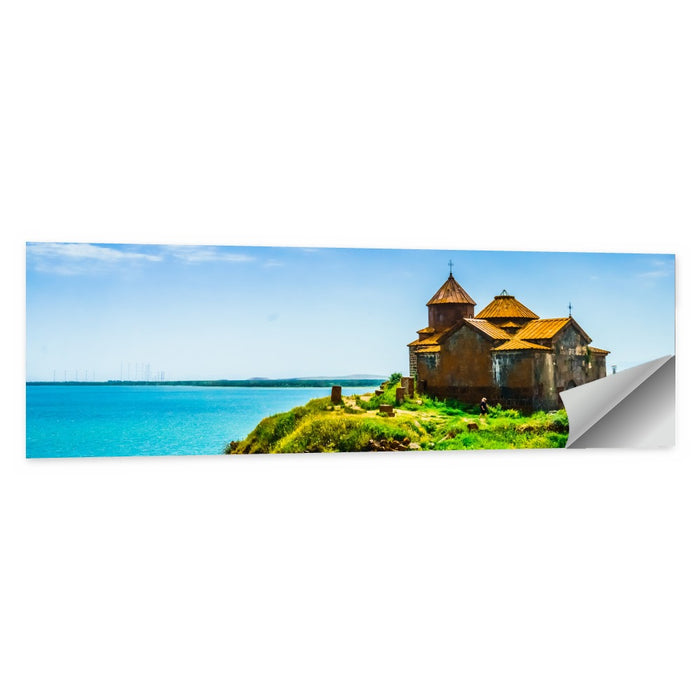 Sevanavank on Lake Sevan Wall Art as a poster print