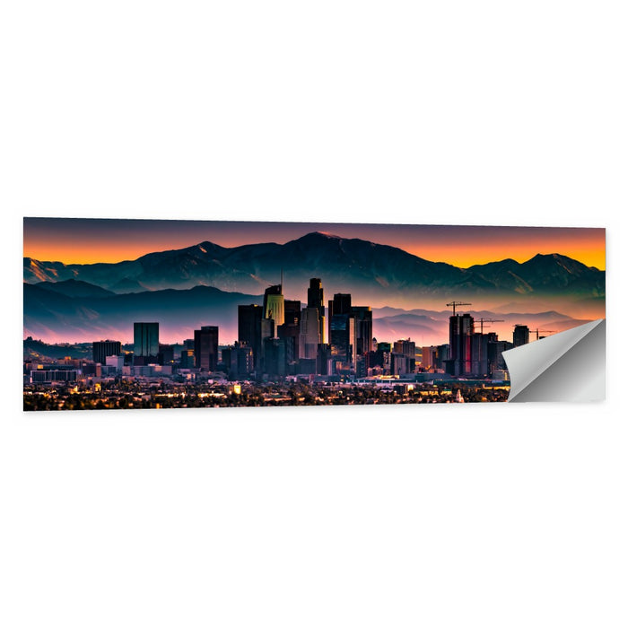 Downtown Los Angeles Skyline Wall Art as a poster print