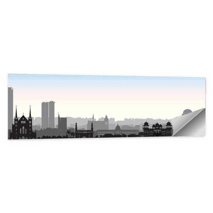 Karachi Skyline at Dawn Wall Art as a poster print