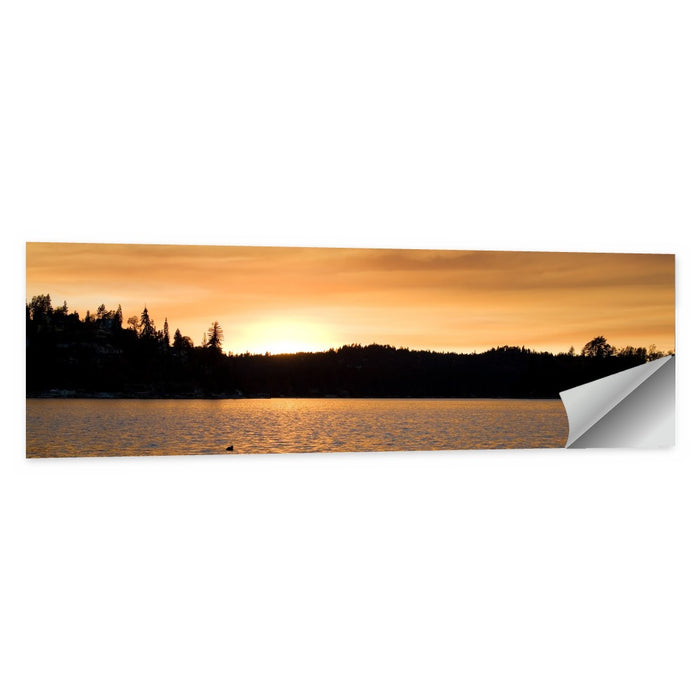 Lake Arrowhead Sunset Wall Art as a poster print