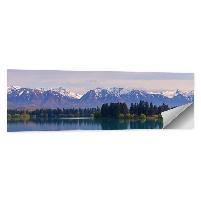 Ruataniwha Lake Reflection Wall Art as a poster print