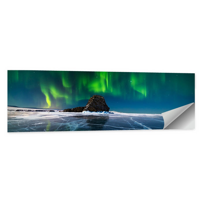 Northern Lights Over Lake Baikal Wall Art as a poster print