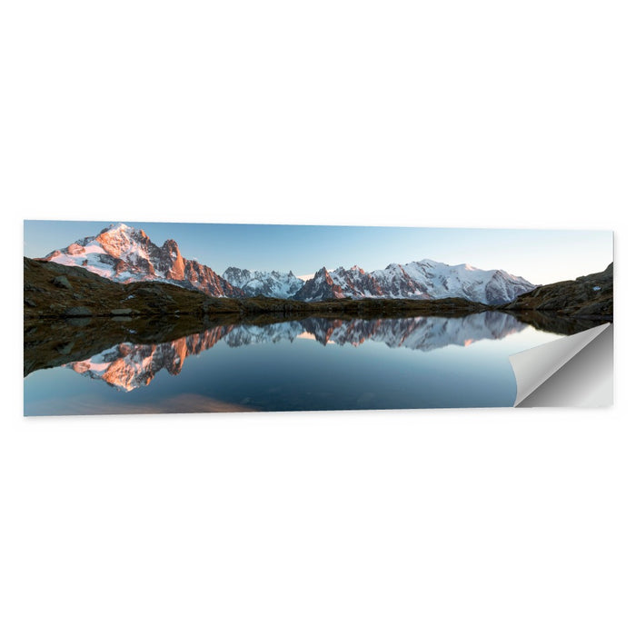 Lac De Chésserys Reflection, Chamonix Wall Art as a poster print