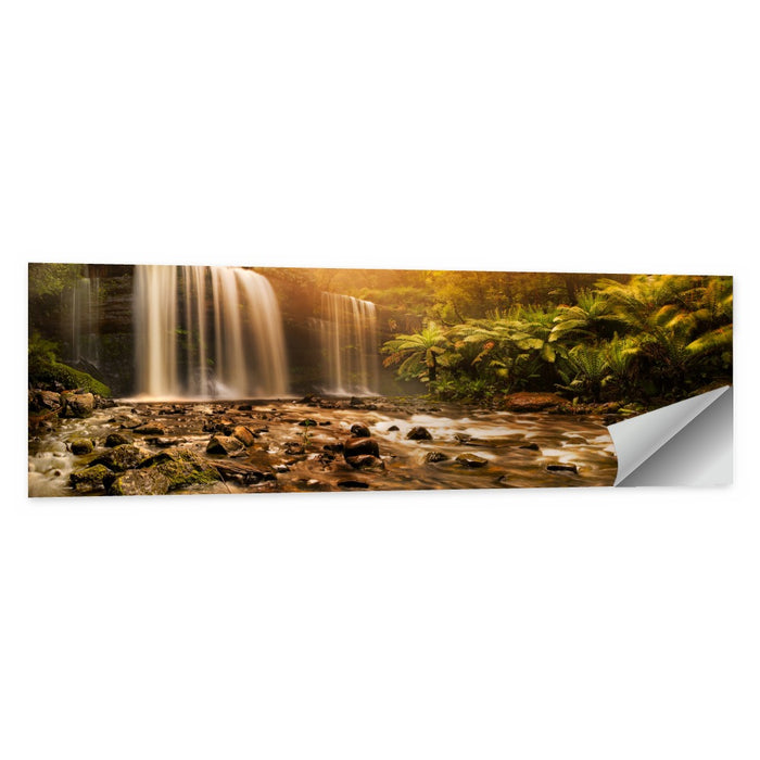 Russell Falls Golden Hour Wall Art as a poster print