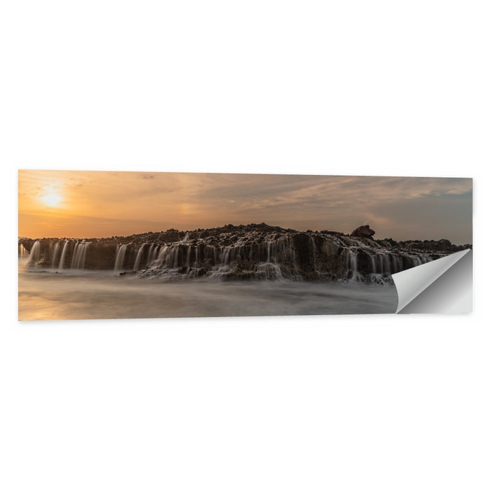 Sawarna Beach Sunset Wall Art as a poster print
