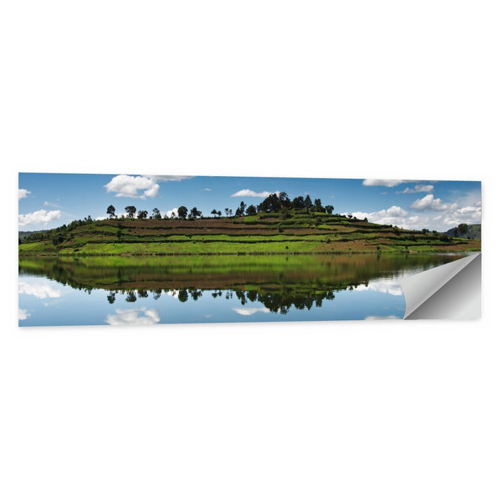 Bunyonyi Lake Reflection Wall Art as a poster print