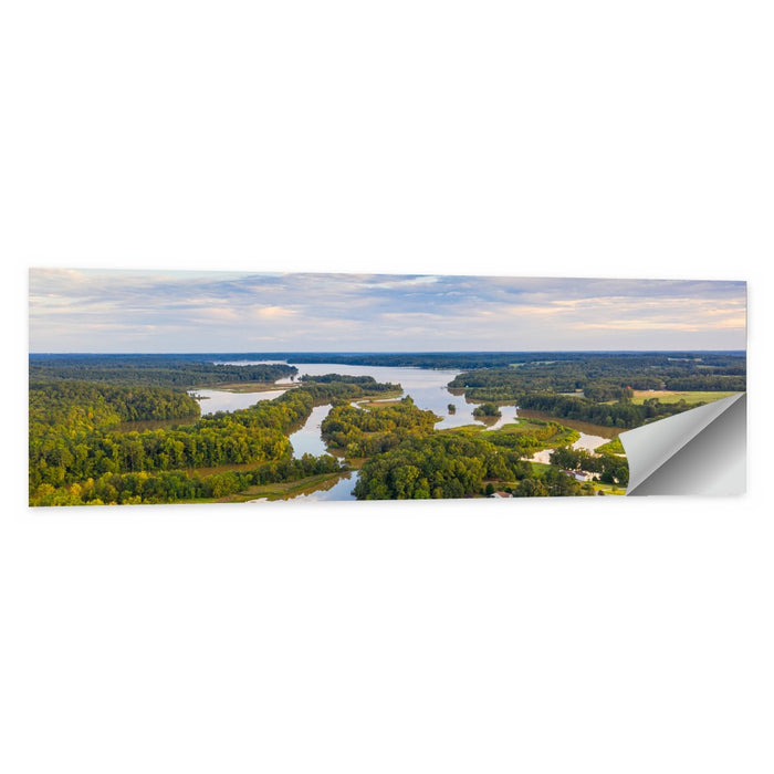 Lake Oconee Aerial Landscape Wall Art as a poster print