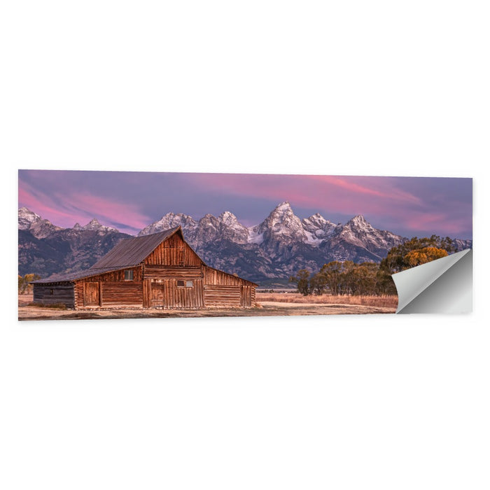 T.a. Moulton Barn at Dusk Wall Art as a poster print