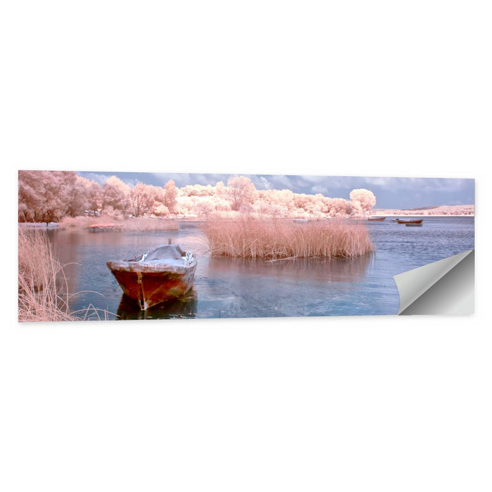 Golyazi Lake Boat Wall Art as a poster print