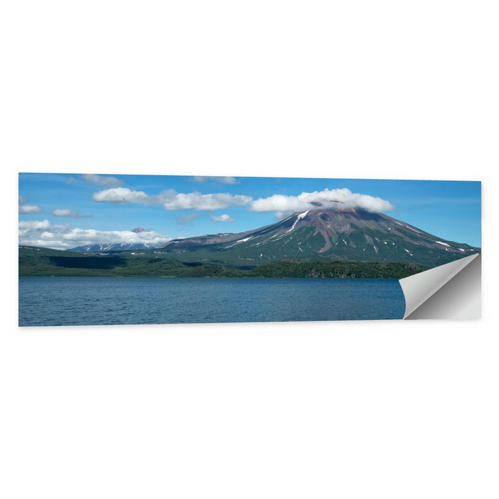 Ilyinsky Volcano Over Kuril Lake Wall Art as a poster print