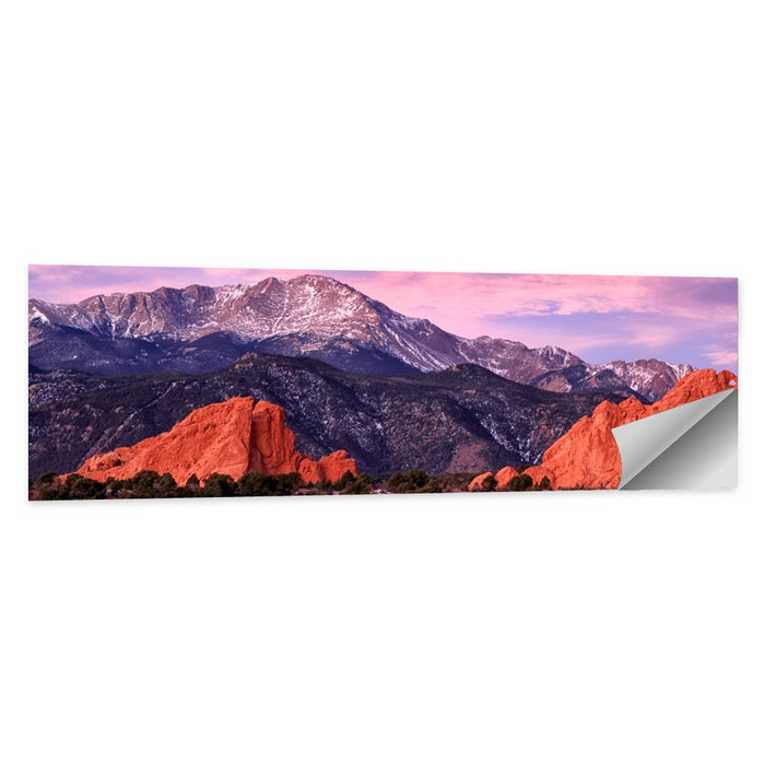 Pikes Peak at Purple Dusk Wall Art as a poster print