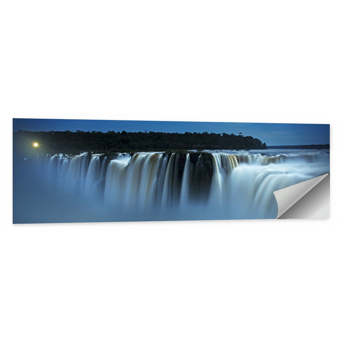 Moonlit Iguazu Falls Wall Art as a poster print