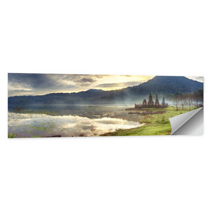 Pura Ulun Danu Beratan Reflection Wall Art as a poster print