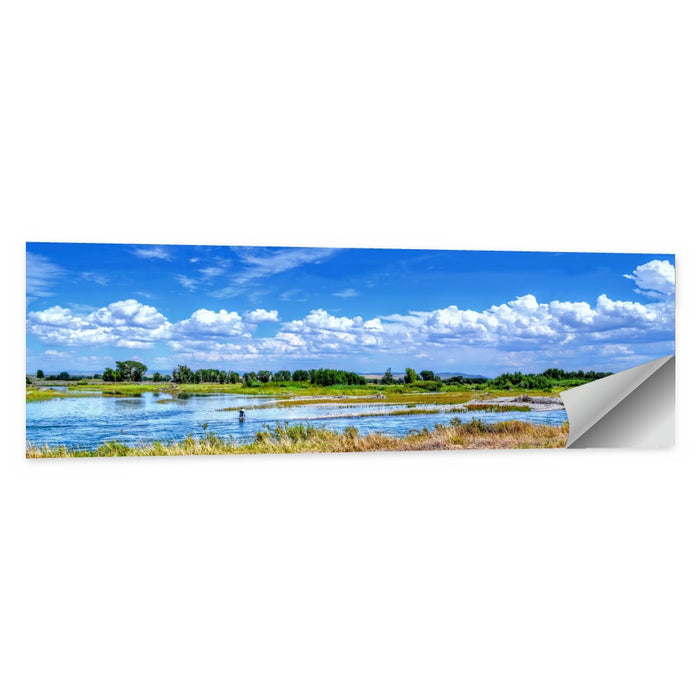 Snake River Fly Fishing, Idaho Wall Art as a poster print