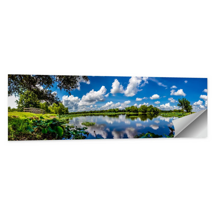 Brazos Bend Lake Reflection Wall Art as a poster print