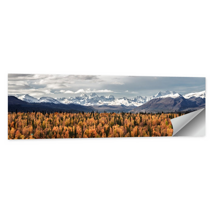 Talkeetna Autumn Landscape Wall Art as a poster print
