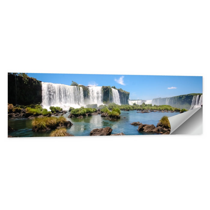 Iguazu River and Falls, Foz Do Iguaçu Wall Art as a poster print