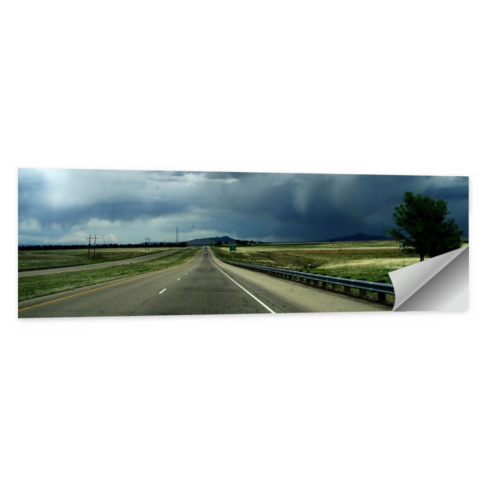 Stormy New Mexico Highway Wall Art as a poster print