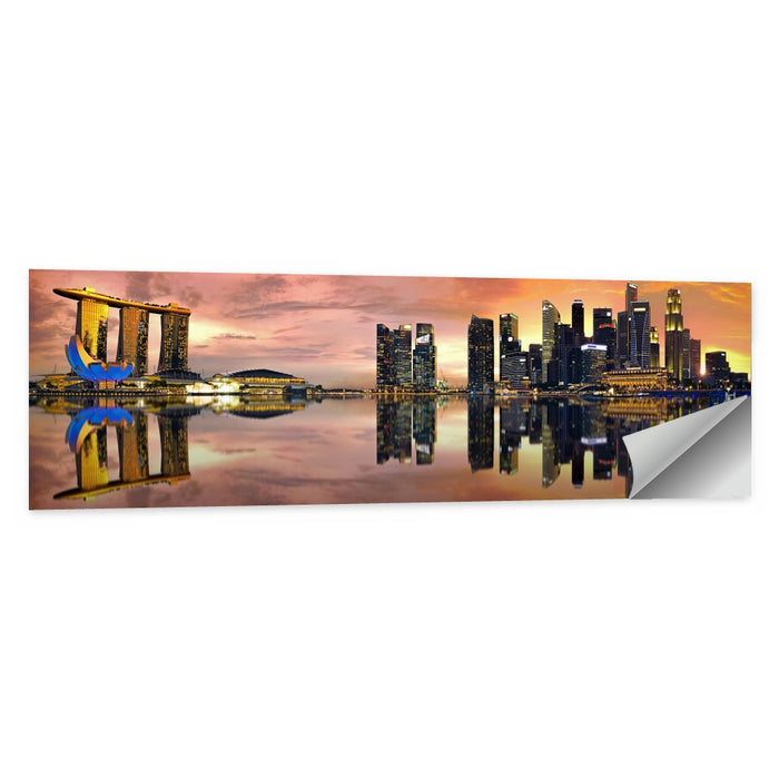 Singapore Marina Bay Skyline Wall Art as a poster print