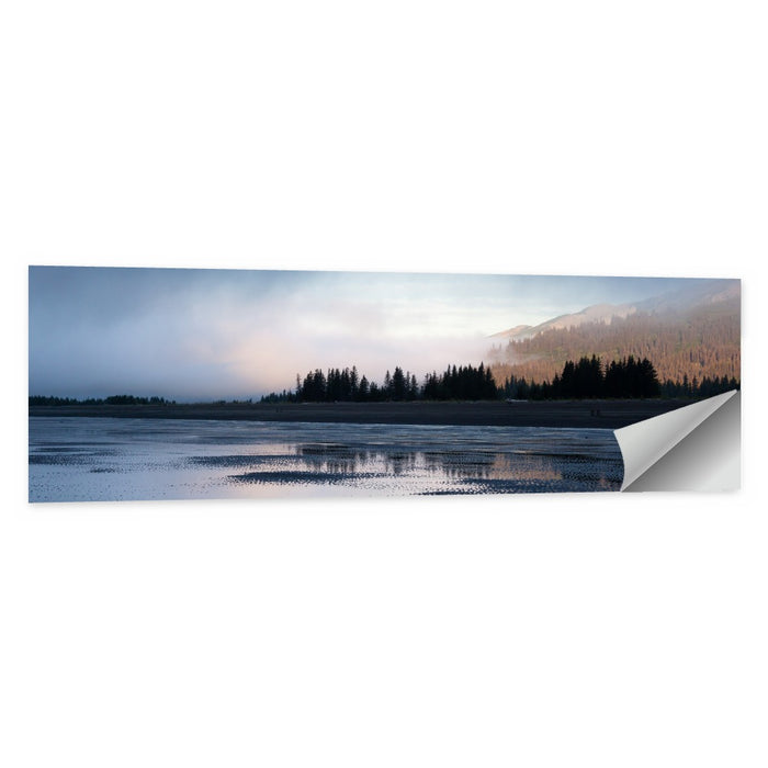 Lake Clark Foggy Shoreline Wall Art as a poster print