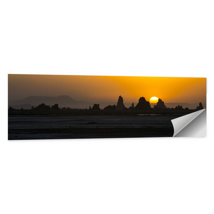 Sunset Over Lac Abbe Wall Art as a poster print