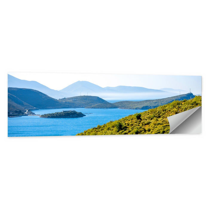 Porto Palermo Bay with Ali Pasha Castle Wall Art as a poster print