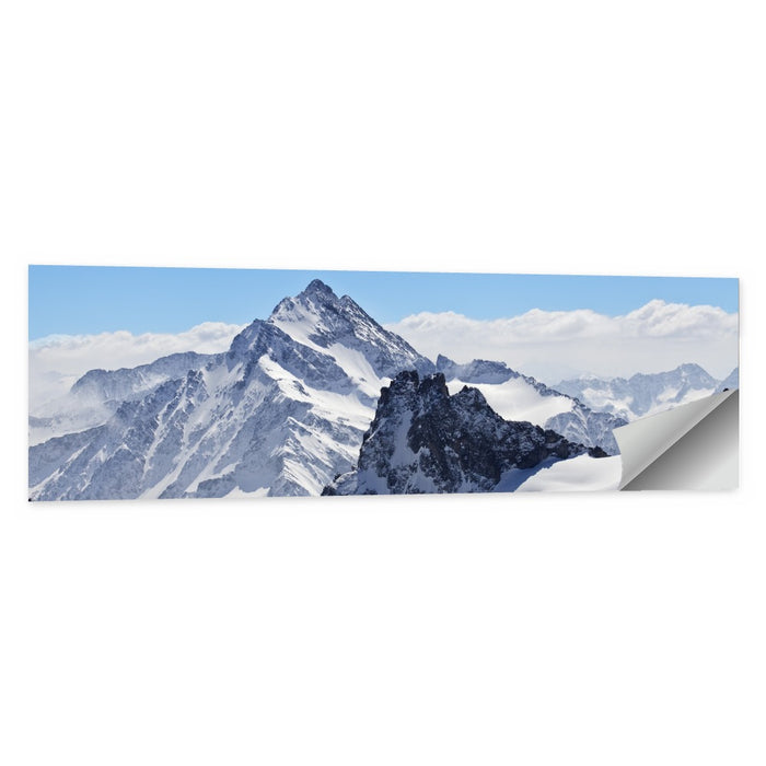 Matterhorn Winter Landscape Wall Art as a poster print