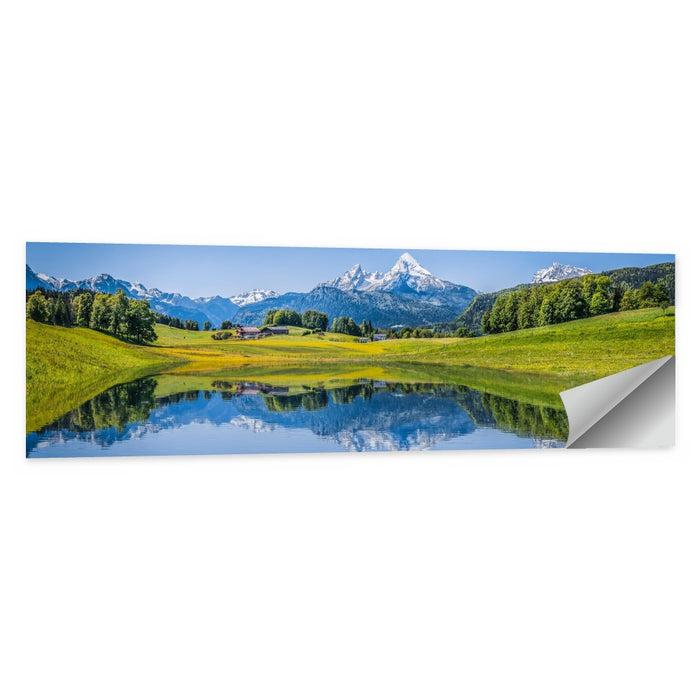 Watzmann Summer Reflection Wall Art as a poster print