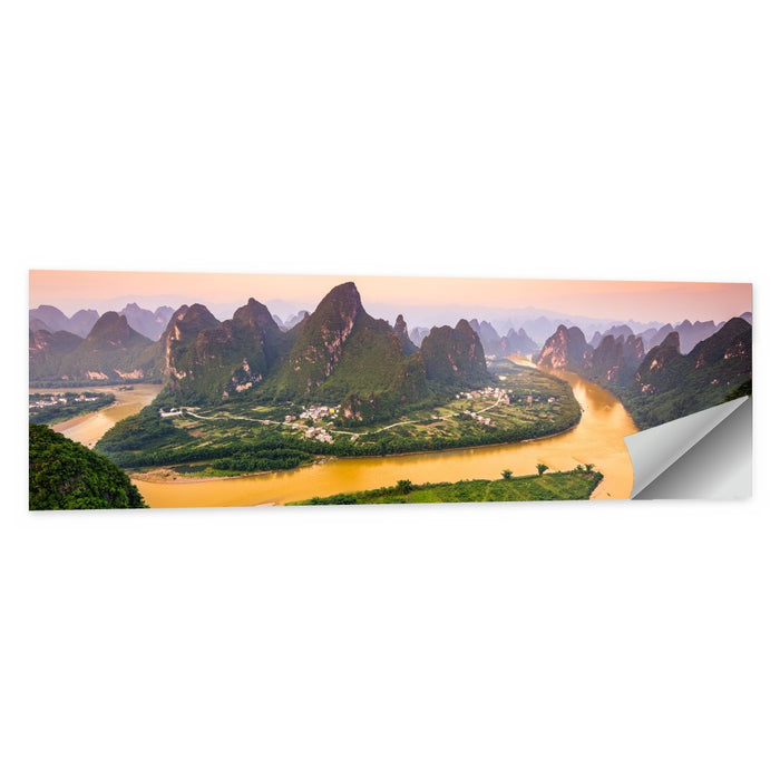Xingping Karst Mountains Wall Art as a poster print