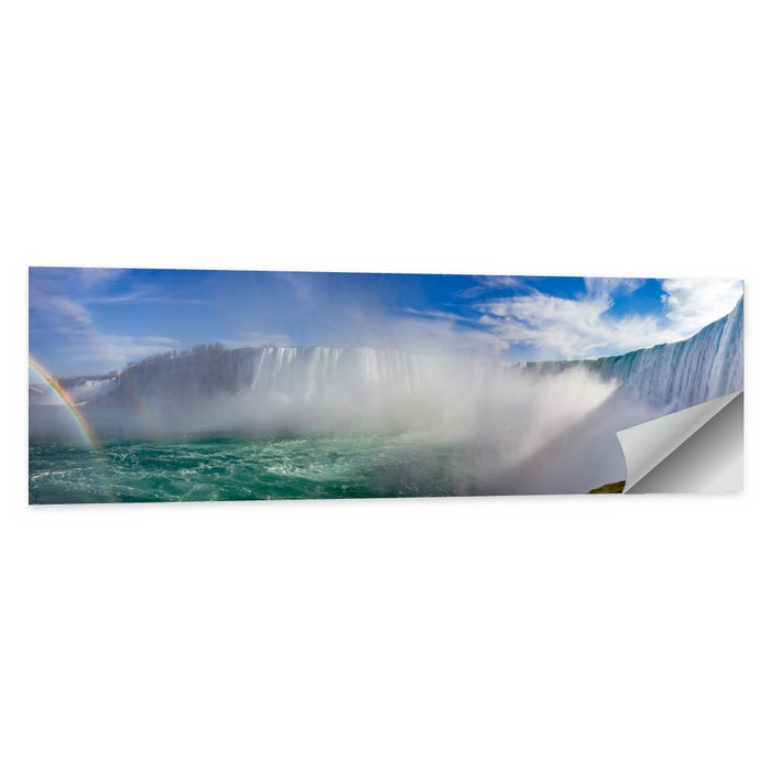 Horseshoe Falls Rainbow View Wall Art as a poster print