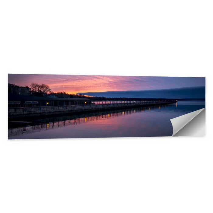 Skaneateles Lake Pier at Dusk Wall Art as a poster print