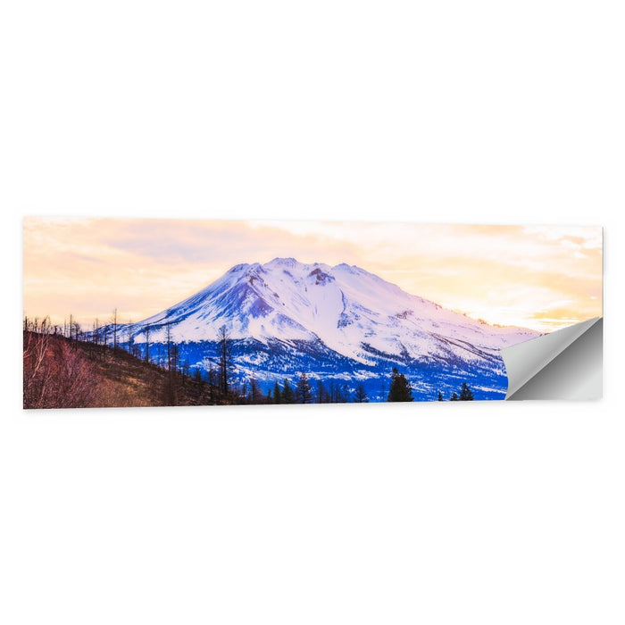 Sunset Over Mount Shesta Wall Art as a poster print