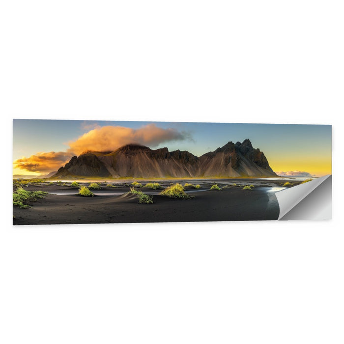 Vestrahorn Black Sand Sunrise Wall Art as a poster print