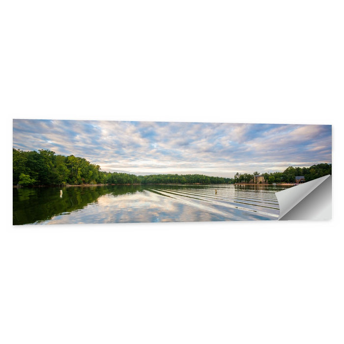 Cloudy Lake Norman Landscape Wall Art as a poster print